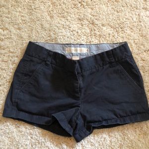 Navy J Crew Shorts